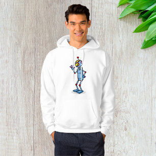 Sudadera Personaje de Robot Retro Futurista Saludando