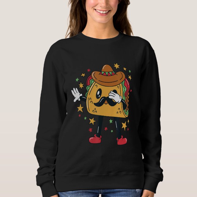 Sudadera Personaje de Taco Haciendo Dab (Anverso)