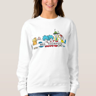 Sudadera Personajes de Dr. Seuss y nombre del profesor