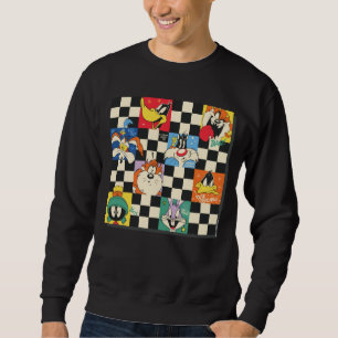 Sudadera Personajes de LOONEY TUNES™ en cuadros negros y bl