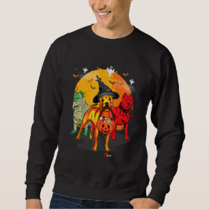 Sudadera Personajes de Pitbull Halloween: Costume Dog Witch