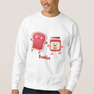 Sudadera Personajes divertidos de la caricatura sobre pan y