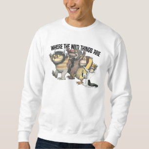 Sudadera Personajes y logotipo de Donde viven los monstruos