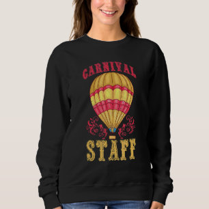 Sudadera Personal del circo antiguo Tema de carnaval retro 