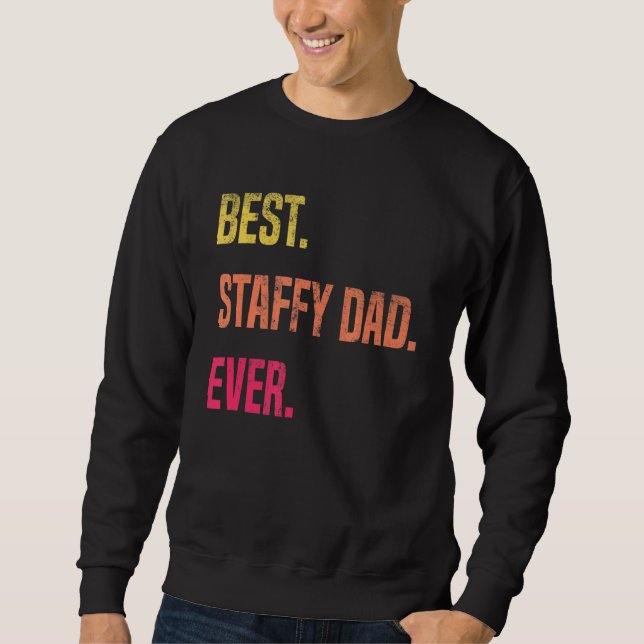 Sudadera Personal del Día del Padre del perro de Staffordsh (Anverso)
