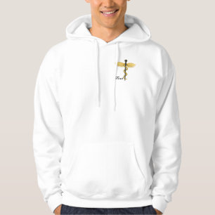 Sudadera Personal negro y alado dorado