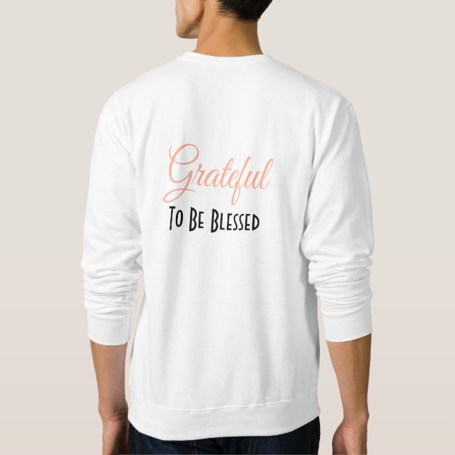 Sudadera Personalice - Agradecimiento por las cosas pequeña (Reverso)