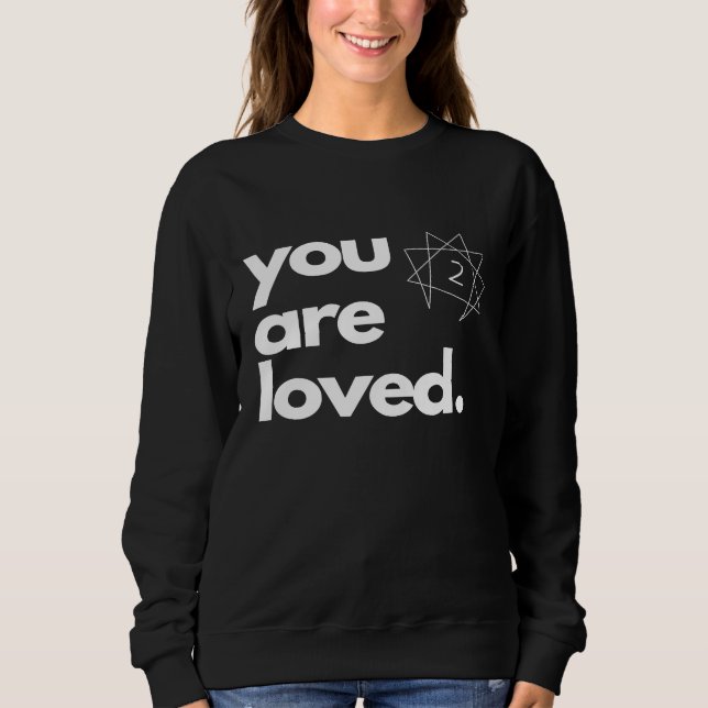 Sudadera Personalidad de Enneagram Número 2 Ayuda a usted (Anverso)