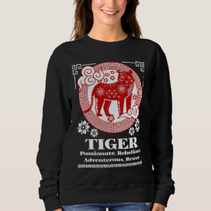 Sudadera Personalidad del Tigre del Zodiaco Chino