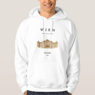 Sudadera Personalisierte Wien Belvedere | Name & Jahr