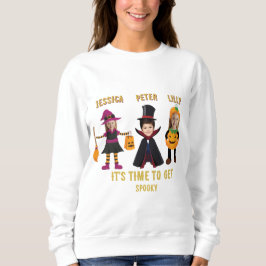 Sudadera Personaliza 3 Fotos Fiesta De Halloween Para Niños