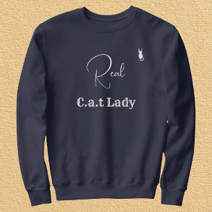 Sudadera Personaliza Amante de Mascotas Azul Marino Blanco