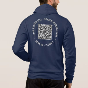 Sudadera Personaliza tu código QR y tu Personalizado de tex