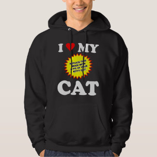 Sudadera PERSONALIZABLE Amo a mi gato