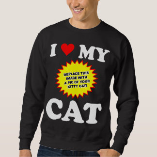 Sudadera PERSONALIZABLE Amo a mi gato
