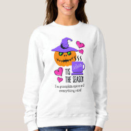 Sudadera Personalizable Calabaza Spice Halloween Sweatshirt