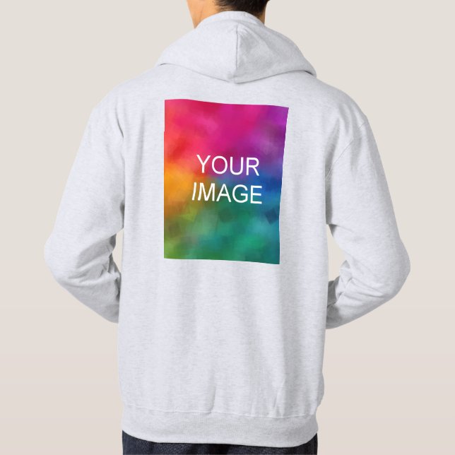 Sudadera Personalizable de diseño posterior Añadir texto de (Reverso)