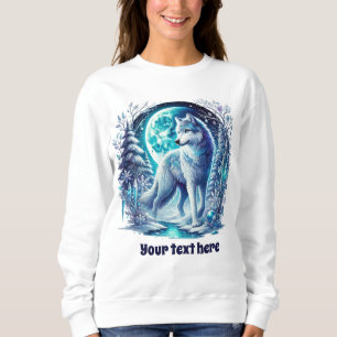Sudadera Personalizable de lobo de invierno