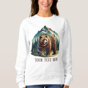 Sudadera personalizable de los amantes del oso de Guay