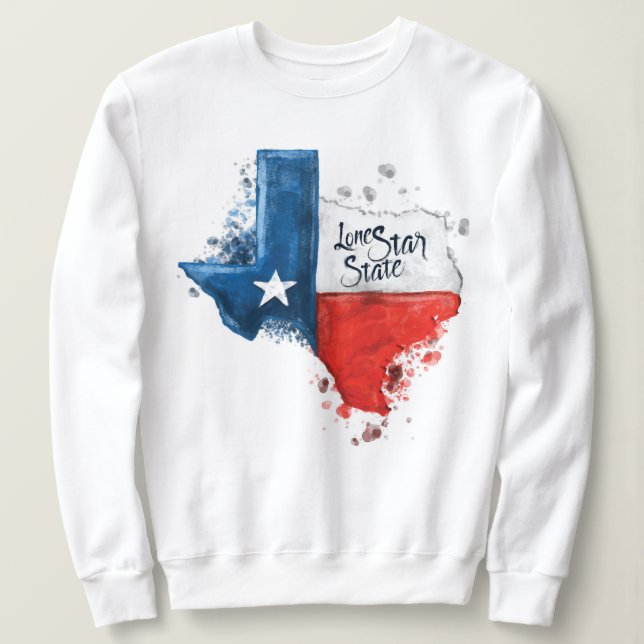 Sudadera Personalizable de Texas Pullover Sweatshirt (Anverso del diseño)