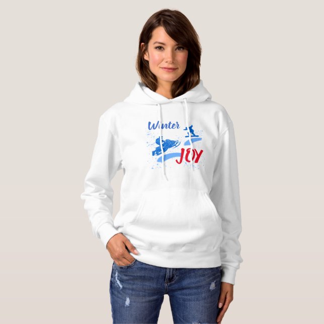 Sudadera Personalizable divertido de Winter Joy (Anverso completo)