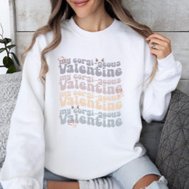Sudadera Personalizable El día de San Valentín Corgi Mom Re