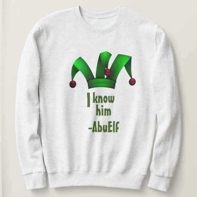 Sudadera Personalizable Elf Santa Helper Navidades Abuela E (Anverso del diseño)