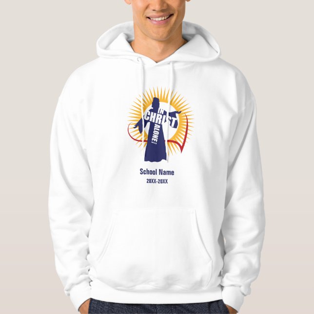 Sudadera Personalizable en la camiseta sola de Cristo (Anverso)