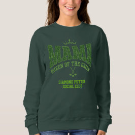 Sudadera Personalizable MAMA QUEEN DEL Golf Femenino VERDE