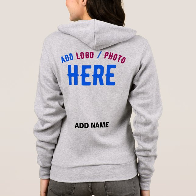 SUDADERA PERSONALIZABLE MODERNO ELEGANTE ASH VERIFICADO MAR (Reverso)