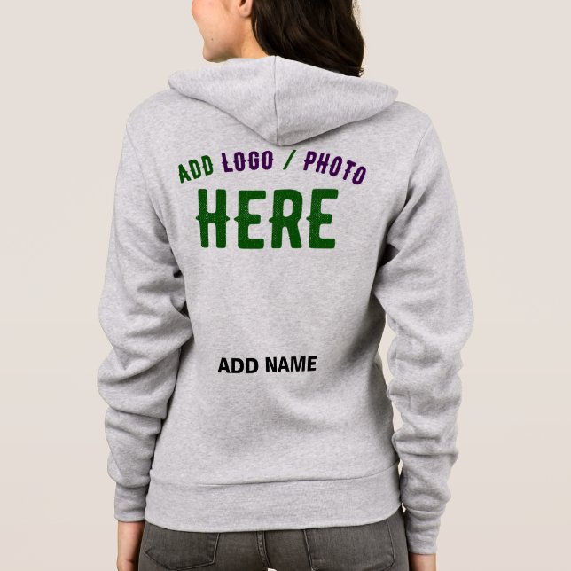 SUDADERA PERSONALIZABLE MODERNO ELEGANTE ASH VERIFICADO MAR (Reverso)