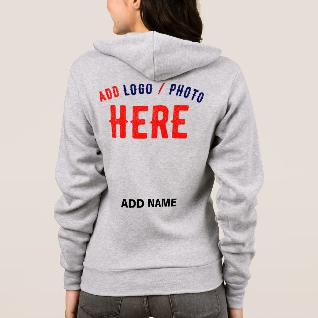 SUDADERA PERSONALIZABLE MODERNO ELEGANTE ASH VERIFICADO MAR (Reverso)
