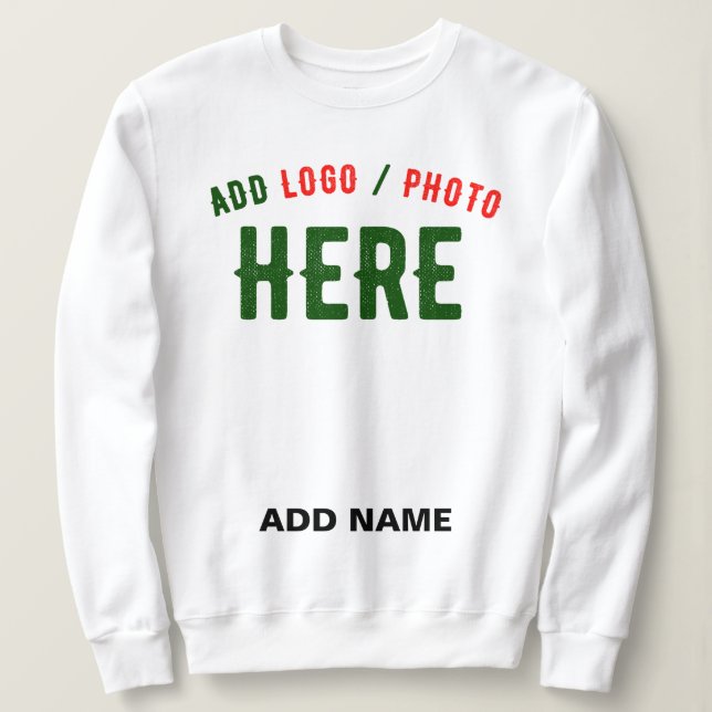 SUDADERA PERSONALIZABLE MODERNO ESTILO BLANCO VERIFICADO MA (Anverso del diseño)