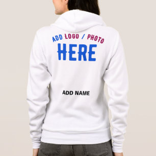 SUDADERA PERSONALIZABLE MODERNO ESTILO BLANCO VERIFICADO MA