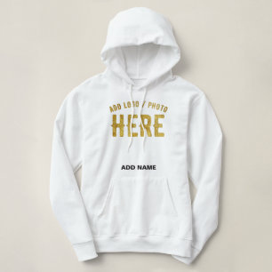 SUDADERA PERSONALIZABLE MODERNO ESTILO BLANCO VERIFICADO MA