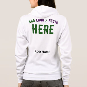 SUDADERA PERSONALIZABLE MODERNO ESTILO BLANCO VERIFICADO MA