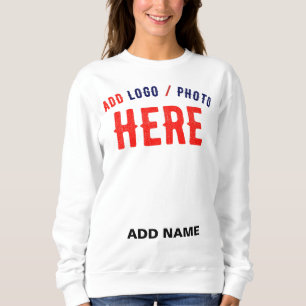 SUDADERA PERSONALIZABLE MODERNO ESTILO BLANCO VERIFICADO MA