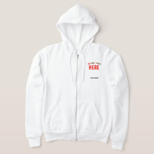 SUDADERA PERSONALIZABLE MODERNO ESTILO BLANCO VERIFICADO MA