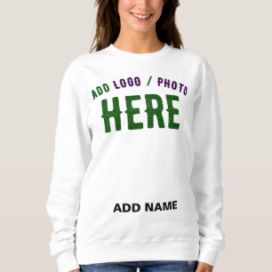 SUDADERA PERSONALIZABLE MODERNO ESTILO BLANCO VERIFICADO MA