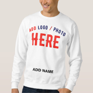 SUDADERA PERSONALIZABLE MODERNO ESTILO BLANCO VERIFICADO MA