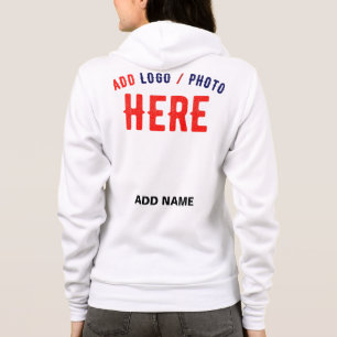 SUDADERA PERSONALIZABLE MODERNO ESTILO BLANCO VERIFICADO MA
