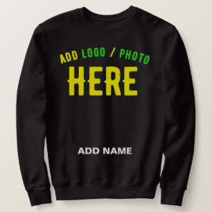SUDADERA PERSONALIZABLE MODERNO ESTILO NEGRO VERIFICADO MAR
