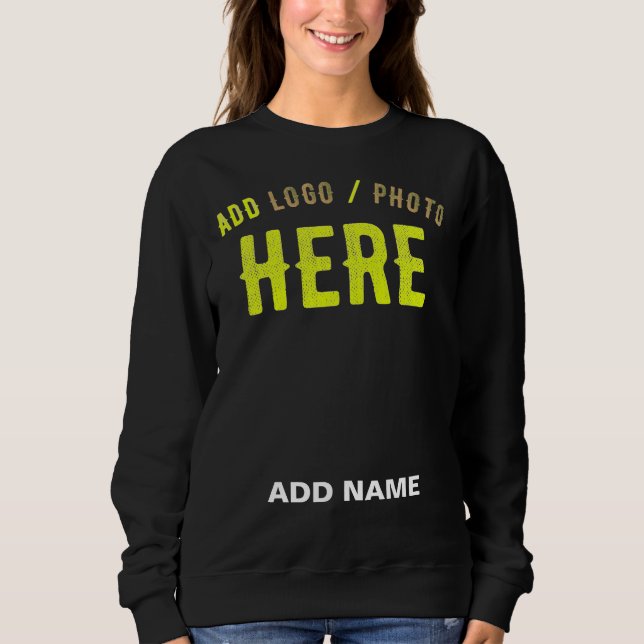 SUDADERA PERSONALIZABLE MODERNO ESTILO NEGRO VERIFICADO MAR (Anverso)
