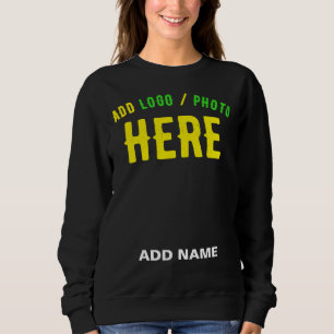SUDADERA PERSONALIZABLE MODERNO ESTILO NEGRO VERIFICADO MAR