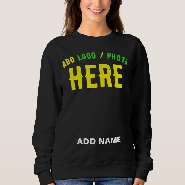 SUDADERA PERSONALIZABLE MODERNO ESTILO NEGRO VERIFICADO MAR (Anverso)