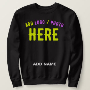 SUDADERA PERSONALIZABLE MODERNO ESTILO NEGRO VERIFICADO MAR