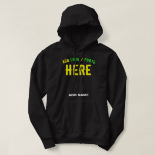 SUDADERA PERSONALIZABLE MODERNO ESTILO NEGRO VERIFICADO MAR