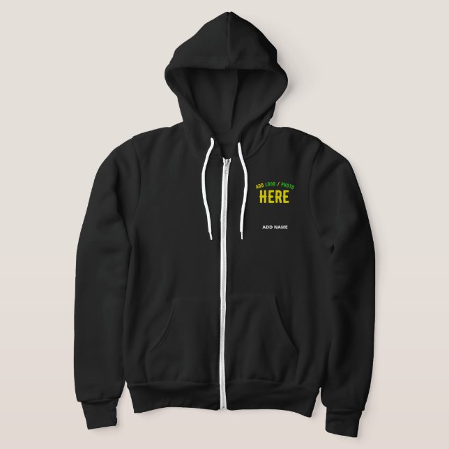SUDADERA PERSONALIZABLE MODERNO ESTILO NEGRO VERIFICADO MAR (Distribución)