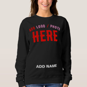 SUDADERA PERSONALIZABLE MODERNO ESTILO NEGRO VERIFICADO MAR