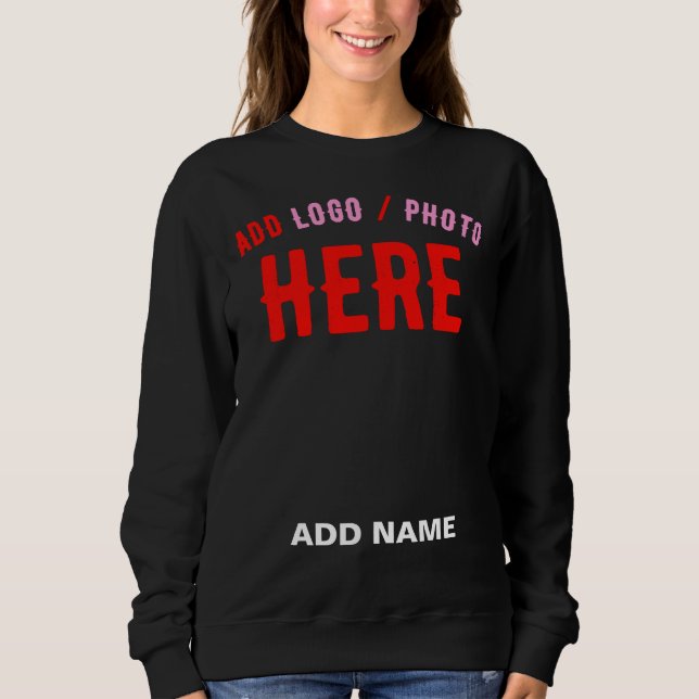SUDADERA PERSONALIZABLE MODERNO ESTILO NEGRO VERIFICADO MAR (Anverso)